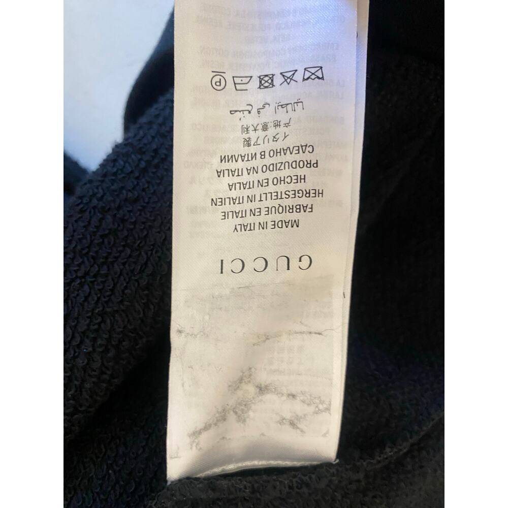 Gucci Black Crewneck Sweatshirt Dagger in heart L - Picture 6 of 6